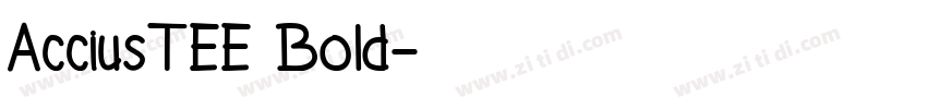 AcciusTEE Bold字体转换